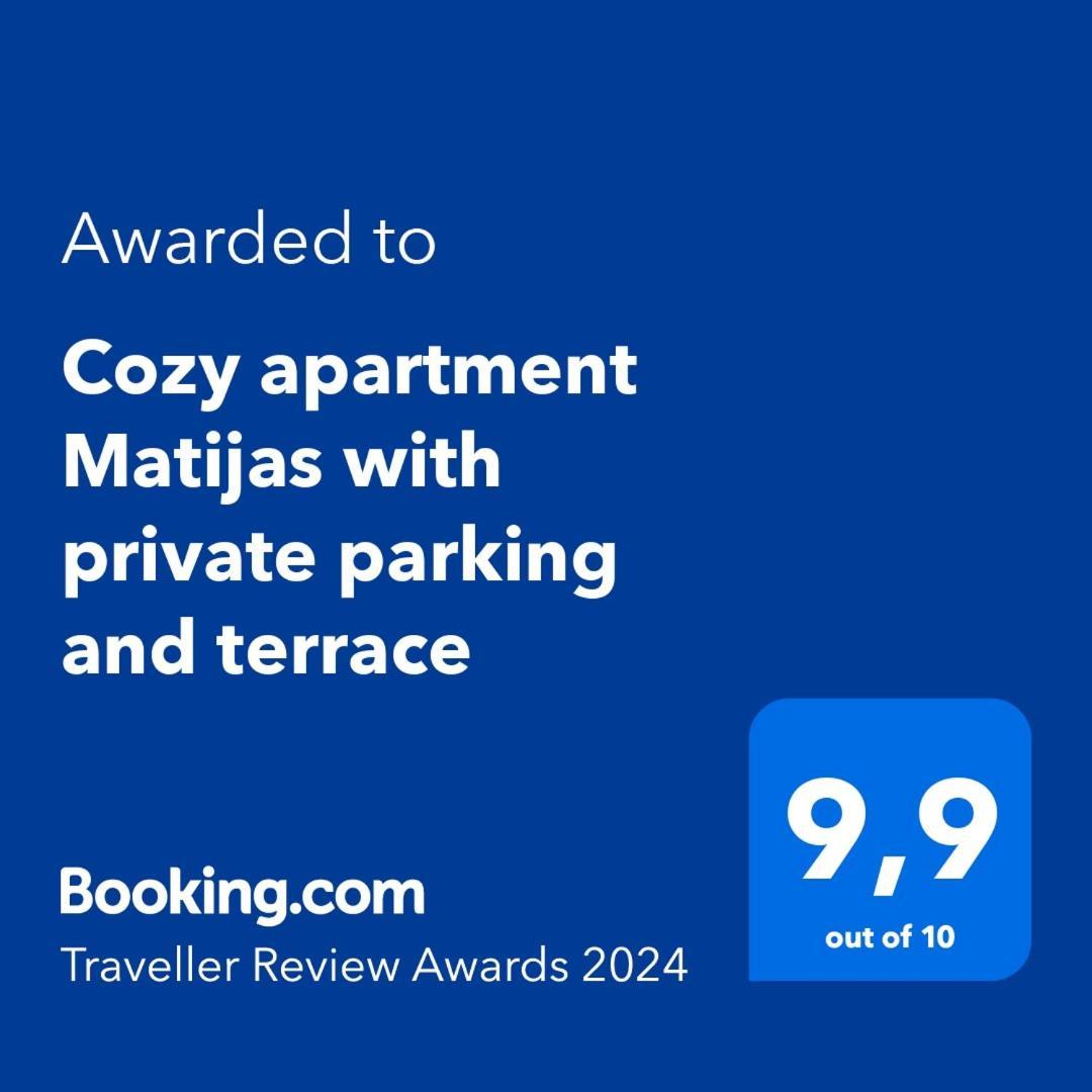 Cozy Apartment Matijas With Private Parking And Terrace سبليت المظهر الخارجي الصورة
